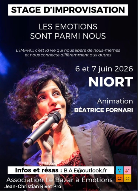 6 et 7 juin – Niort – Les émotions parmi nous