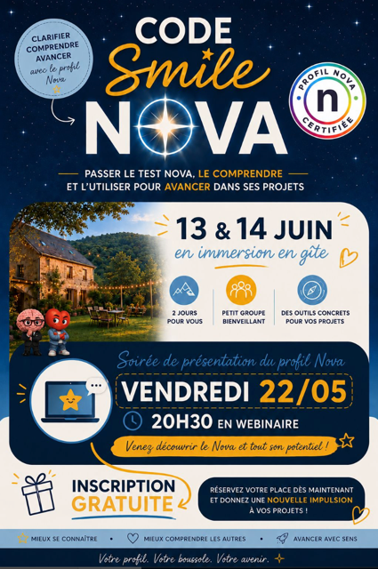 13 et 14 juin – St Germain Laval (42) – Code Smile Nova